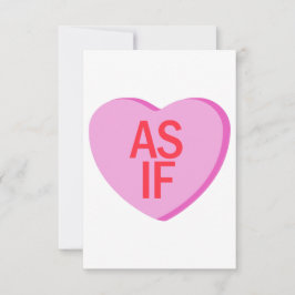 Tarjeta De Agradecimiento Candy Heart - COMO SI