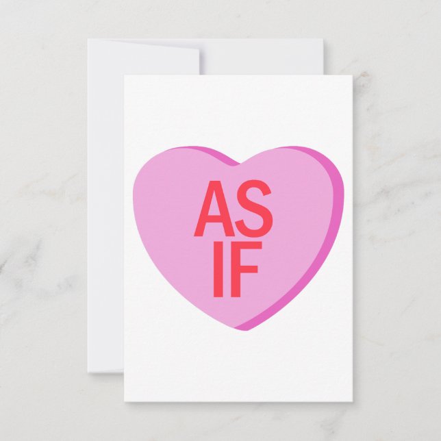 Tarjeta De Agradecimiento Candy Heart - COMO SI (Anverso)