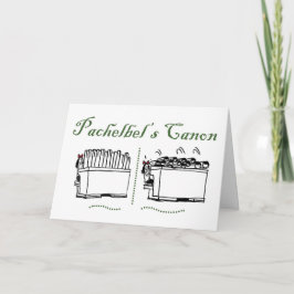 Tarjeta de agradecimiento Canon de Pachelbel