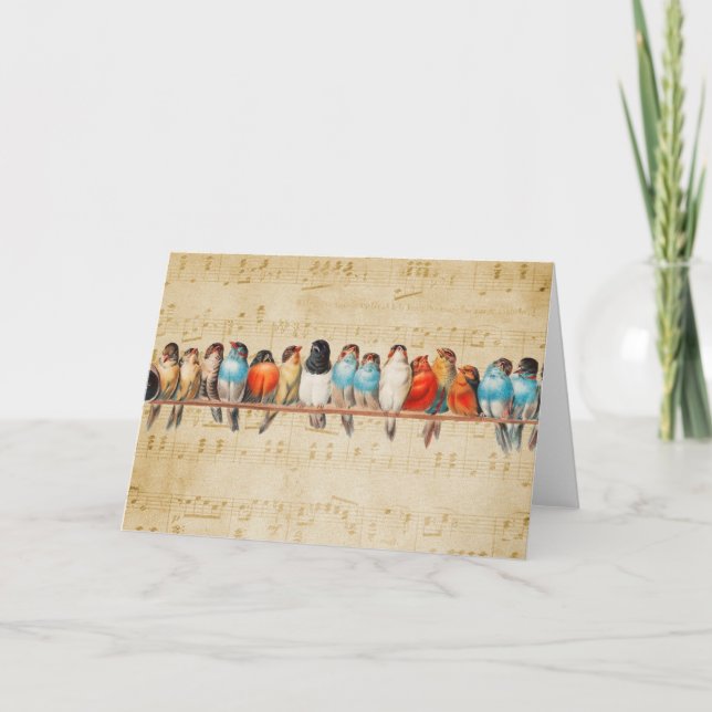 Tarjeta De Agradecimiento Cantar y cantar (Anverso)