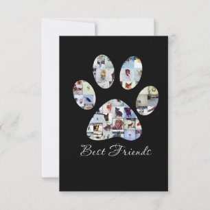 Tarjeta De Agradecimiento Canvas fotográficas de perras de perro, lienzo de 