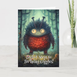 Tarjeta De Agradecimiento Caos de Monstruos...Chuckle Squatch