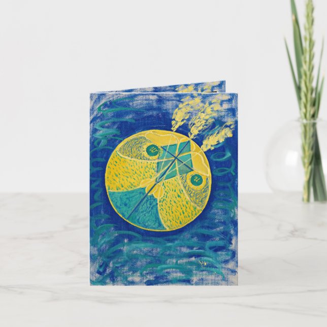 Tarjeta De Agradecimiento Caos primordial, 1906-1907, por Hilma af Klint (Anverso)