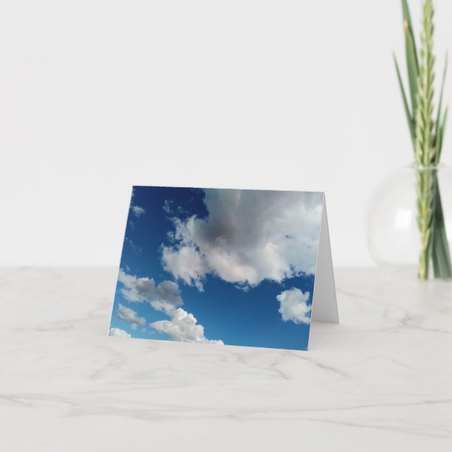 Tarjeta De Agradecimiento Capas de nubes (Anverso)