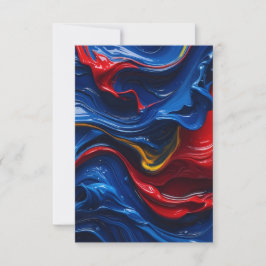 Tarjeta De Agradecimiento Capas Sobre Capas De Pintura