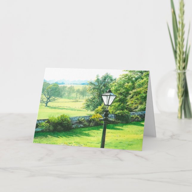 Tarjeta De Agradecimiento Capernwray Lamppost - (Anverso)