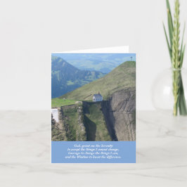 Tarjeta De Agradecimiento Capilla en los Alpes suizos