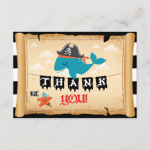 Capitán Whale Starfish Matey Thank del pirata