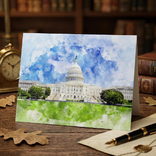Tarjeta De Agradecimiento Capitolio de los Estados Unidos en Washington DC A