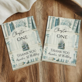 Tarjeta De Agradecimiento Capítulo uno del libro del niño azul cumpleaños 1º