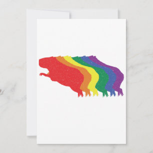Tarjeta De Agradecimiento Capybaras LGBTQ Transgénero de Cerdo de Agua Arcoi