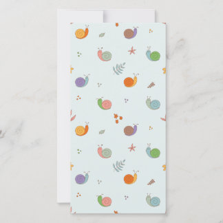 Tarjeta De Agradecimiento Caracoles divertidos