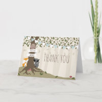 Carácter de Woodland Creations Boy Baby Shower Tha