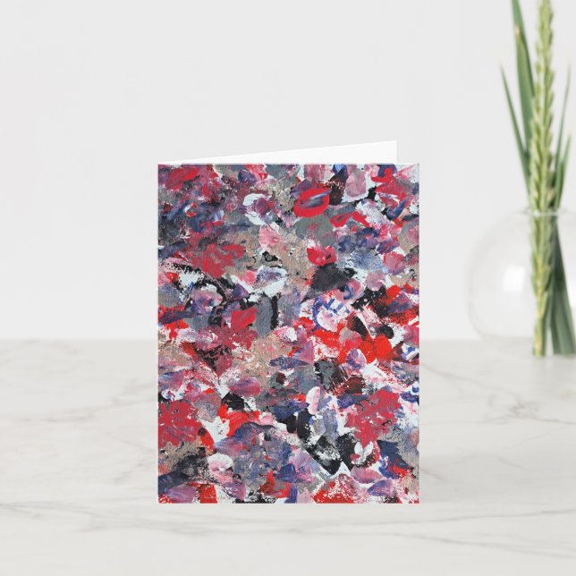 Tarjeta De Agradecimiento Cardinal Confetti (Anverso)