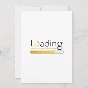 Tarjeta De Agradecimiento Carga - El éxito comienza con un paso