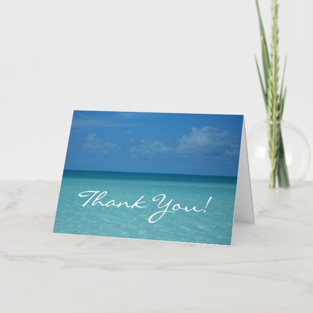 Tarjeta de agradecimiento Caribbean Horizon (Anverso)