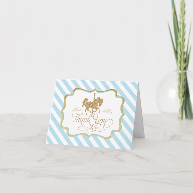 Tarjeta de agradecimiento Carousel (Anverso)