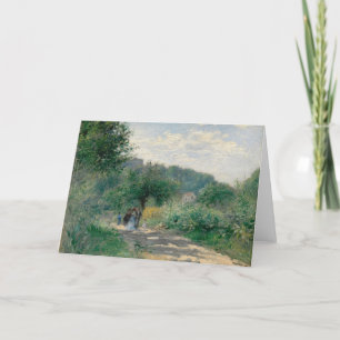 Tarjeta De Agradecimiento Carretera en Louveciennes por Auguste Renoir