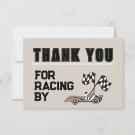 Tarjeta De Agradecimiento Carro deportivo