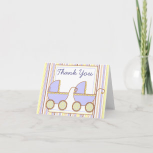 Tarjeta De Agradecimiento Carro doble - gracias Notecard