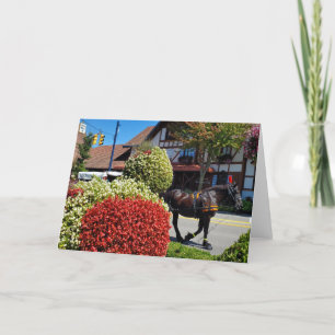 Tarjeta De Agradecimiento Carro tirado por caballos Frankenmuth
