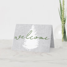 Carta de bienvenida de alquiler de vacaciones Tarj