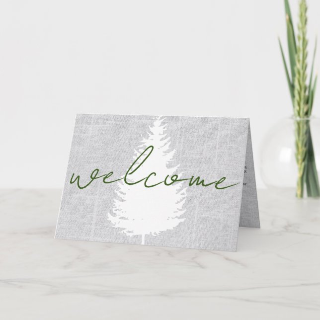 Tarjeta De Agradecimiento Carta de bienvenida de alquiler de vacaciones Tarj (Anverso)