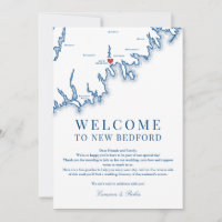 Carta de Bienvenida para Boda en New Bedford MA Az