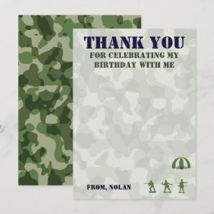 Tarjeta De Agradecimiento Cartas de Aniversario Militar del Ejército Gracias