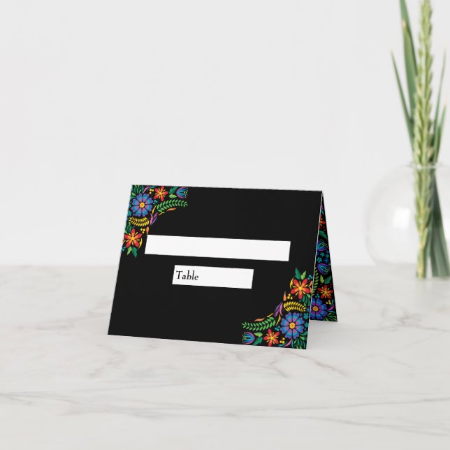 Tarjeta De Agradecimiento Cartas de colocación de flores de México (Anverso)