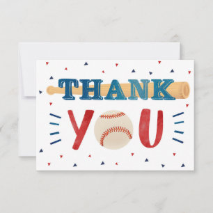Tarjeta De Agradecimiento Cartas de cumpleaños con temas de béisbol