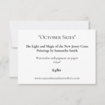 Cartas de exposición de arte editables