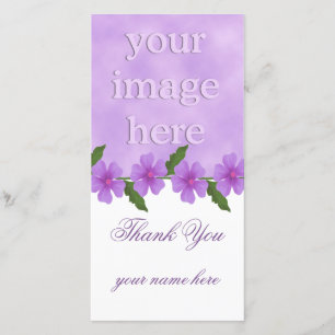 Tarjeta De Agradecimiento Cartas de fotos de Lavender Gracias