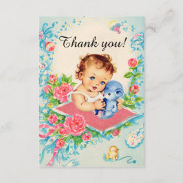 Tarjeta De Agradecimiento Cartas de "Gracias" de la bebé ventilado