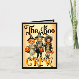 Tarjeta De Agradecimiento Cartas de Halloween retro divertidas