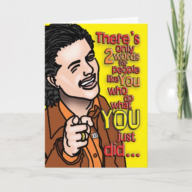 Tarjeta De Agradecimiento Cartas de la prisión - Absolutamente terribles (Anverso)