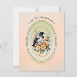 Tarjeta De Agradecimiento carte de remerciement ' douceur d'été '