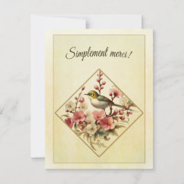 Tarjeta De Agradecimiento carte de remerciement ( Français ) 