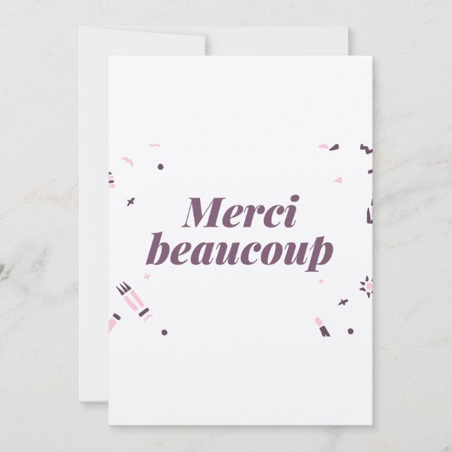 Tarjeta De Agradecimiento carte de remerciement mariage (Anverso)