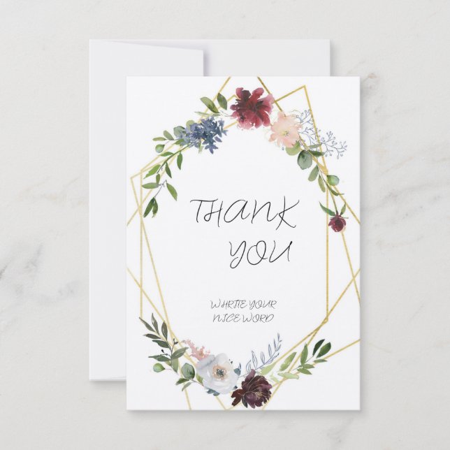 Tarjeta De Agradecimiento Carte de remerciements (Anverso)