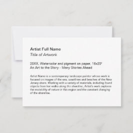 Tarjeta De Agradecimiento Carteles de exposición de arte