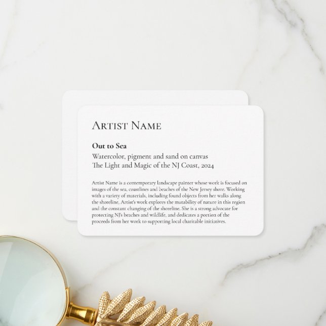 Tarjeta De Agradecimiento Carteles de la galería de imágenes de la muestra d (Anverso/Reverso In Situ)