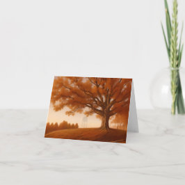 Tarjeta De Agradecimiento Cary NC Tree and Water Tower Notecard