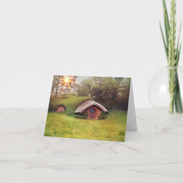 Tarjeta De Agradecimiento Casa de cuento de hadas (Anverso)