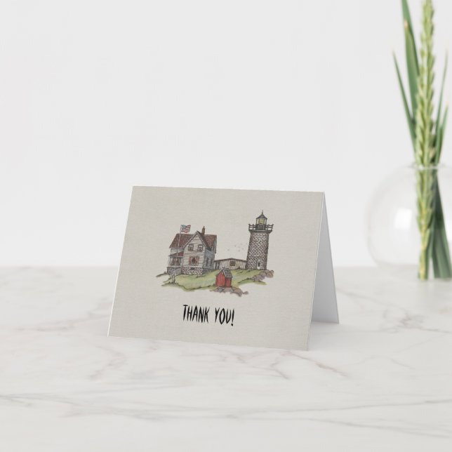 Tarjeta De Agradecimiento Casa del faro y de los encargados (Anverso)