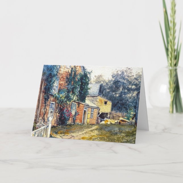 Tarjeta De Agradecimiento Casa vieja, Nantucket (Anverso)