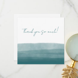 Tarjeta De Agradecimiento Casal Watercolor Abstract