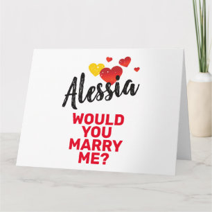 Tarjeta De Agradecimiento Casar conmigo