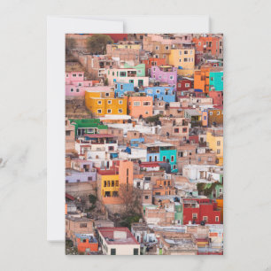 Tarjeta De Agradecimiento Casas coloridas en la colina