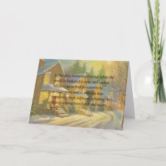 Tarjeta De Agradecimiento Casas Históricas de la Poblado de Carbón de Marian